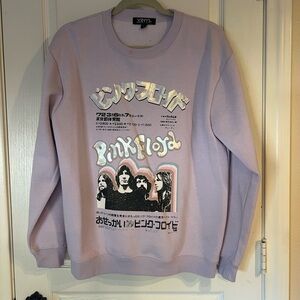 Vinyl Pink Floyd Graphic Sweatshirt - Purple